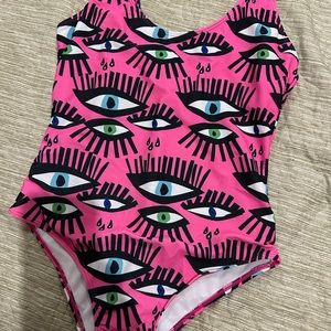 Vibran Pink Eye Swimsuit One piece